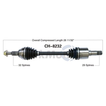 Surtrack Axle Cv Axle Shaft, Ch-8232 CH-8232